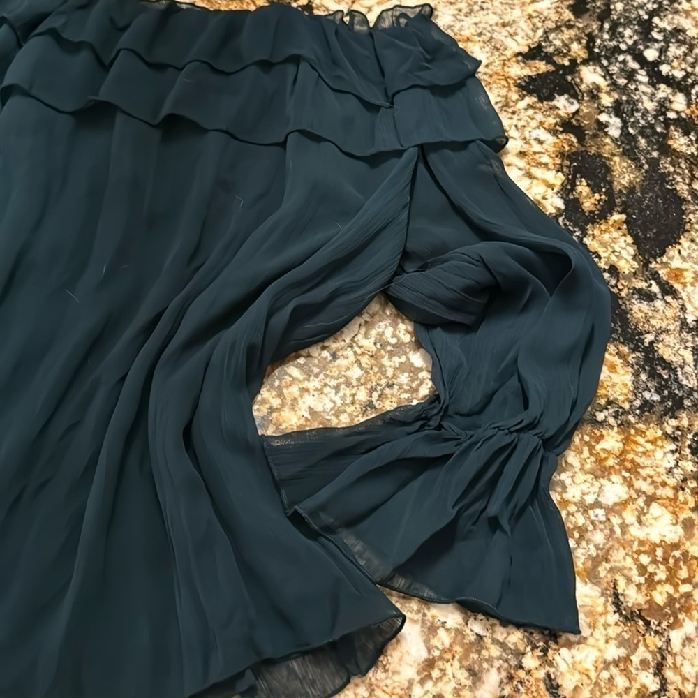 Zara off shoulder chiffon blouse - Picture 7 of 7